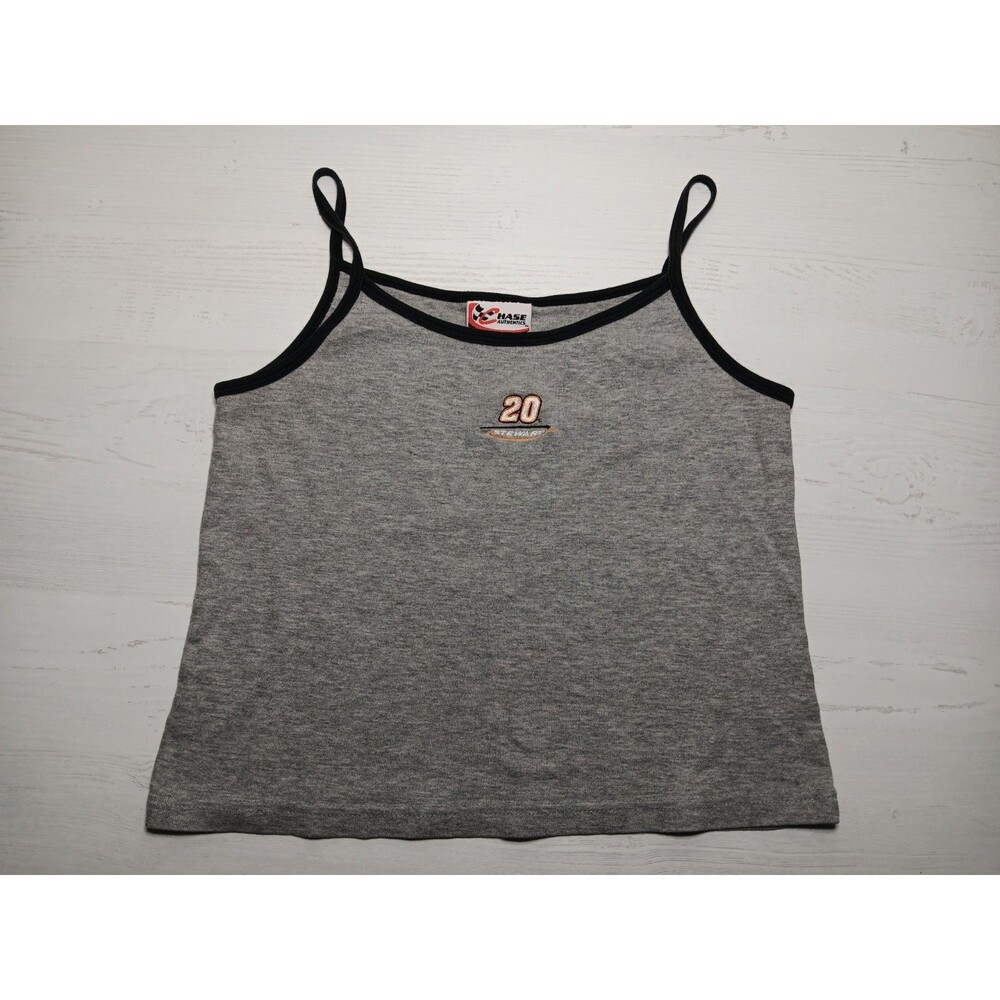 Tony Stewart #20 Nascar Chase Authentics Gray Tank Top Women's Size Large *Stain